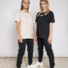 T-shirt Perla Varsav Classic Oversize Sand Black